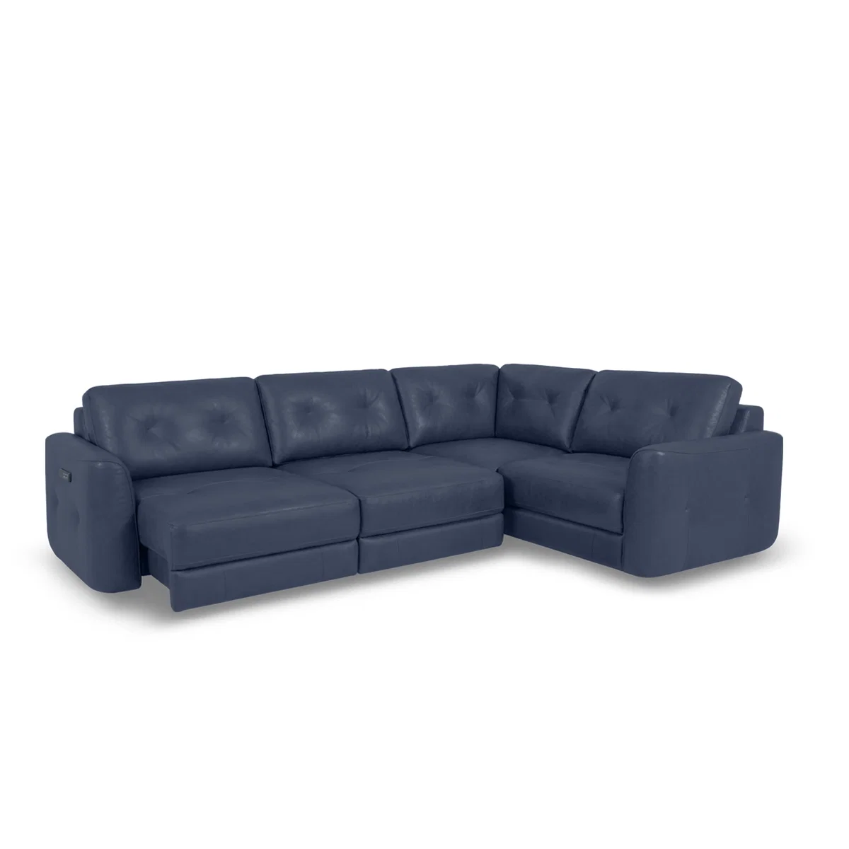 World of Leather - Drift Small Leather Power Glider Right Hand Facing Corner Sofa - BV Deep Red - Sofas and Armchairs - In Time for Christmas – image 2