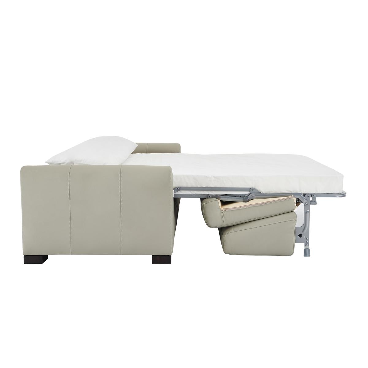 Nicoletti - Alcova Leather Sofa Bed Chair with Box Arms - Beige – image 4