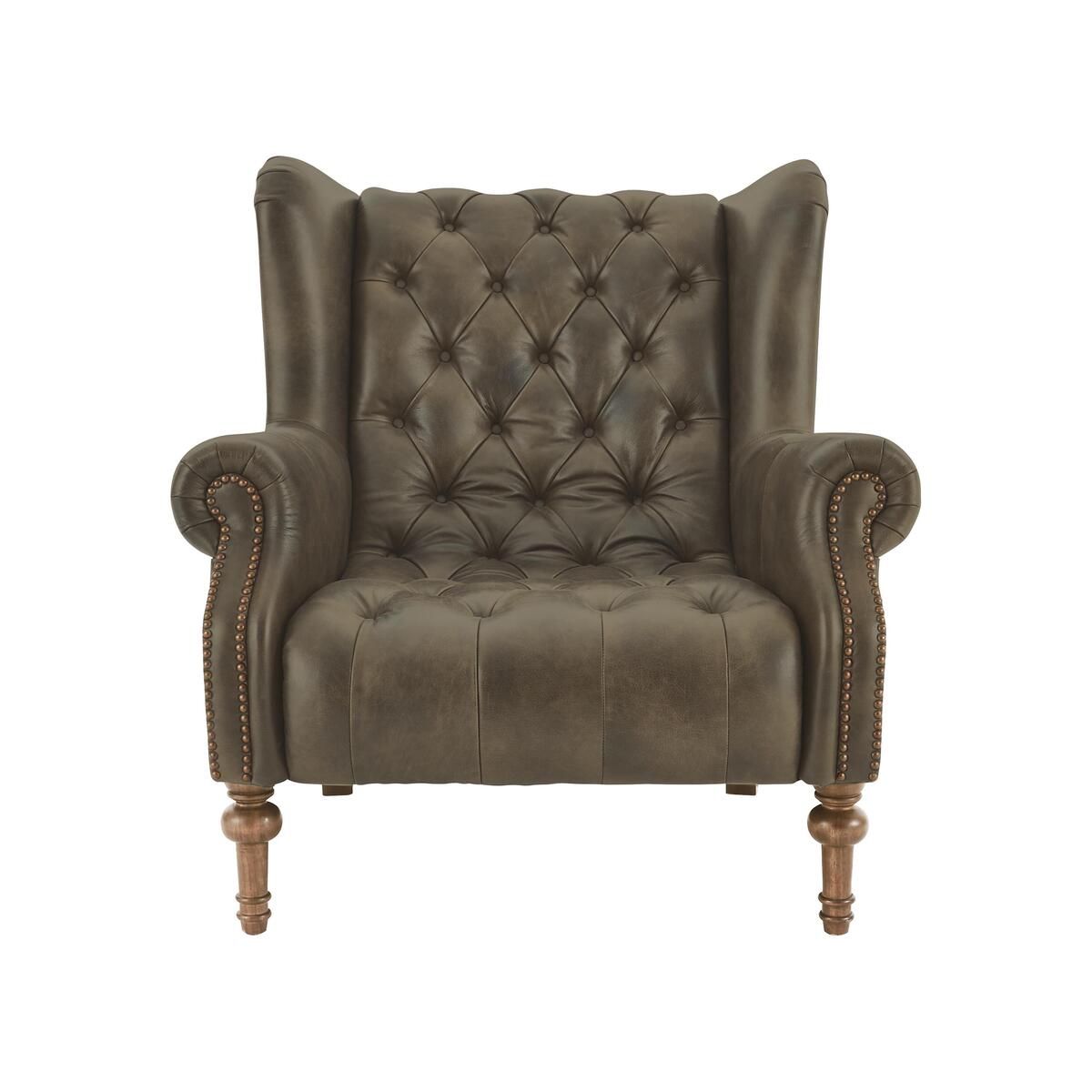 Alexander and James - New England Windham Leather Armchair – image 1