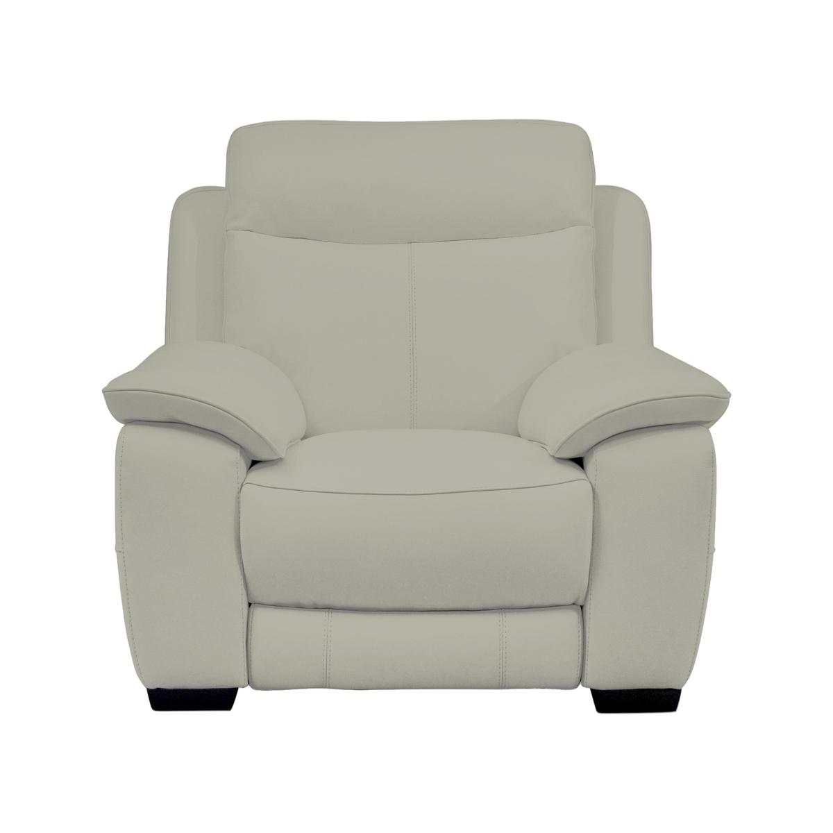 Starlight Express Leather Power Recliner Armchair - Only One Left! - Grey - By Furniture Village – image 1