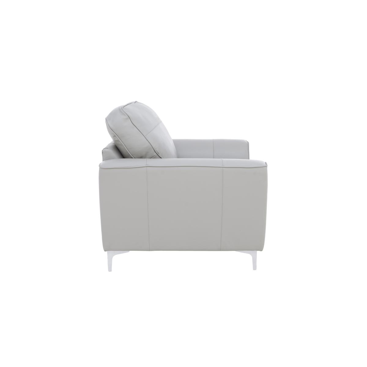 Legend Leather Armchair with Light Feet - Verona Pearl – image 6