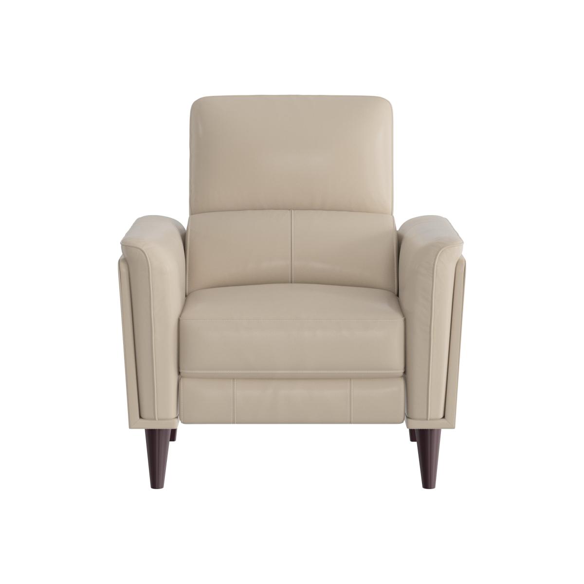 Compact Collection Klein BV Leather Power Recliner Chair with Telescopic Headrest - Dapple Grey