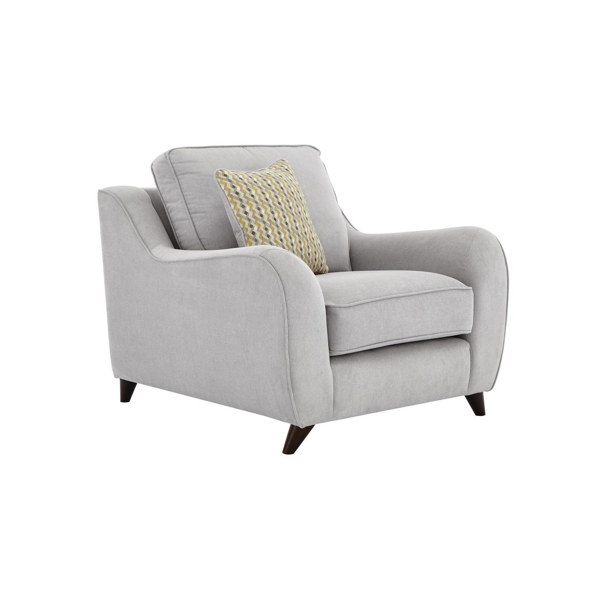 Carrara Fabric Armchair - Grey - By Furniture Village – image 2