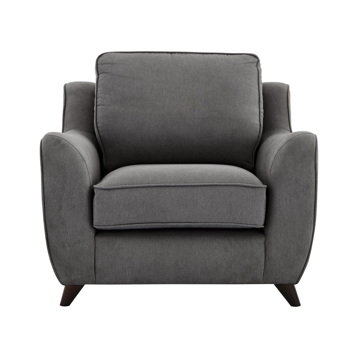 Carrara Fabric Armchair - Grey - By Furniture Village – image 1