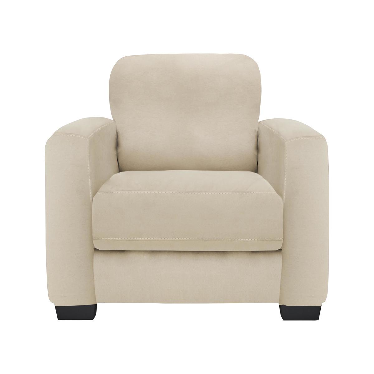 Dante Fabric Recliner Armchair - Beige - By Furniture Village