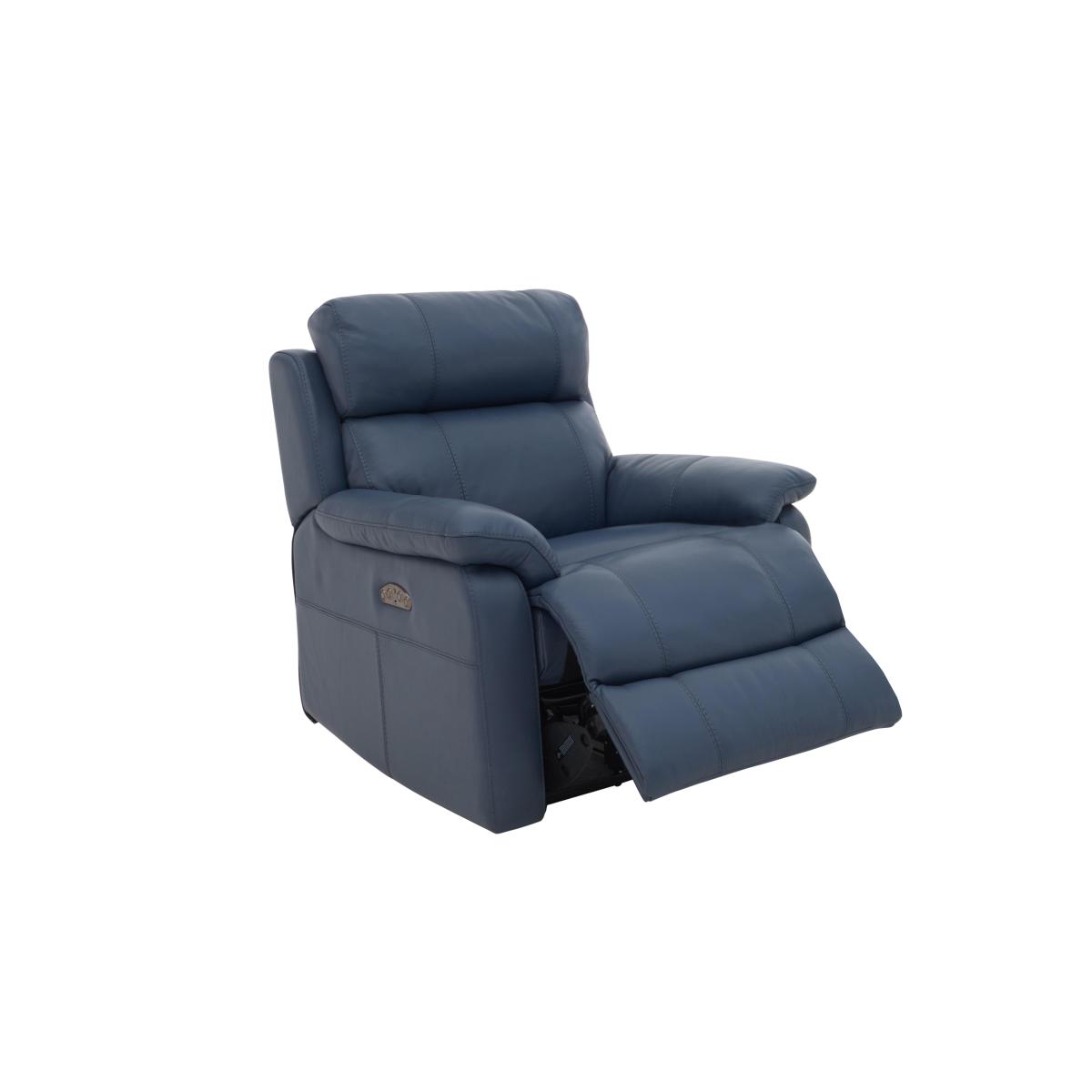 Relax Station Komodo NC Leather Power Armchair - Pearl Blue – image 4