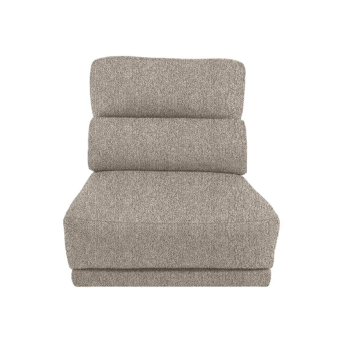 Adama Fabric Armless Unit - Biscuit