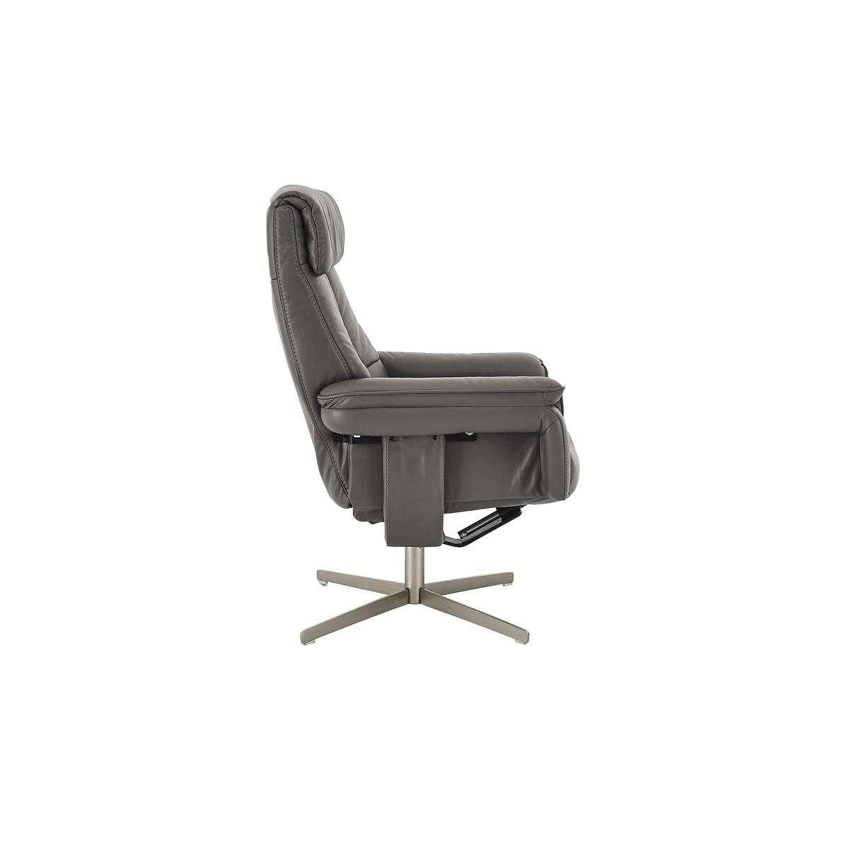 World of Leather - Shades Leather Swivel Recliner Armchair - Beige – image 3