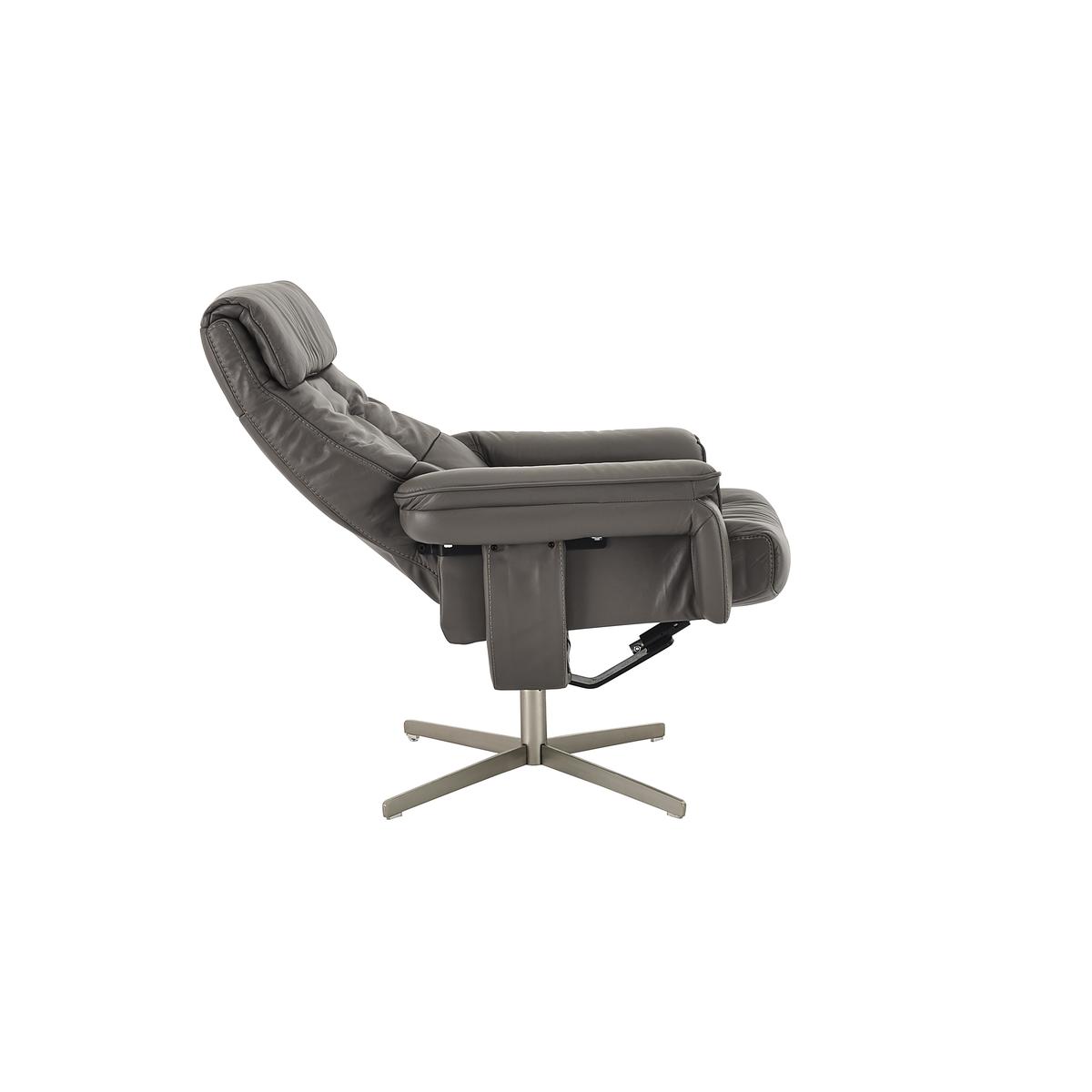 World of Leather - Shades Leather Swivel Recliner Armchair - Beige – image 4