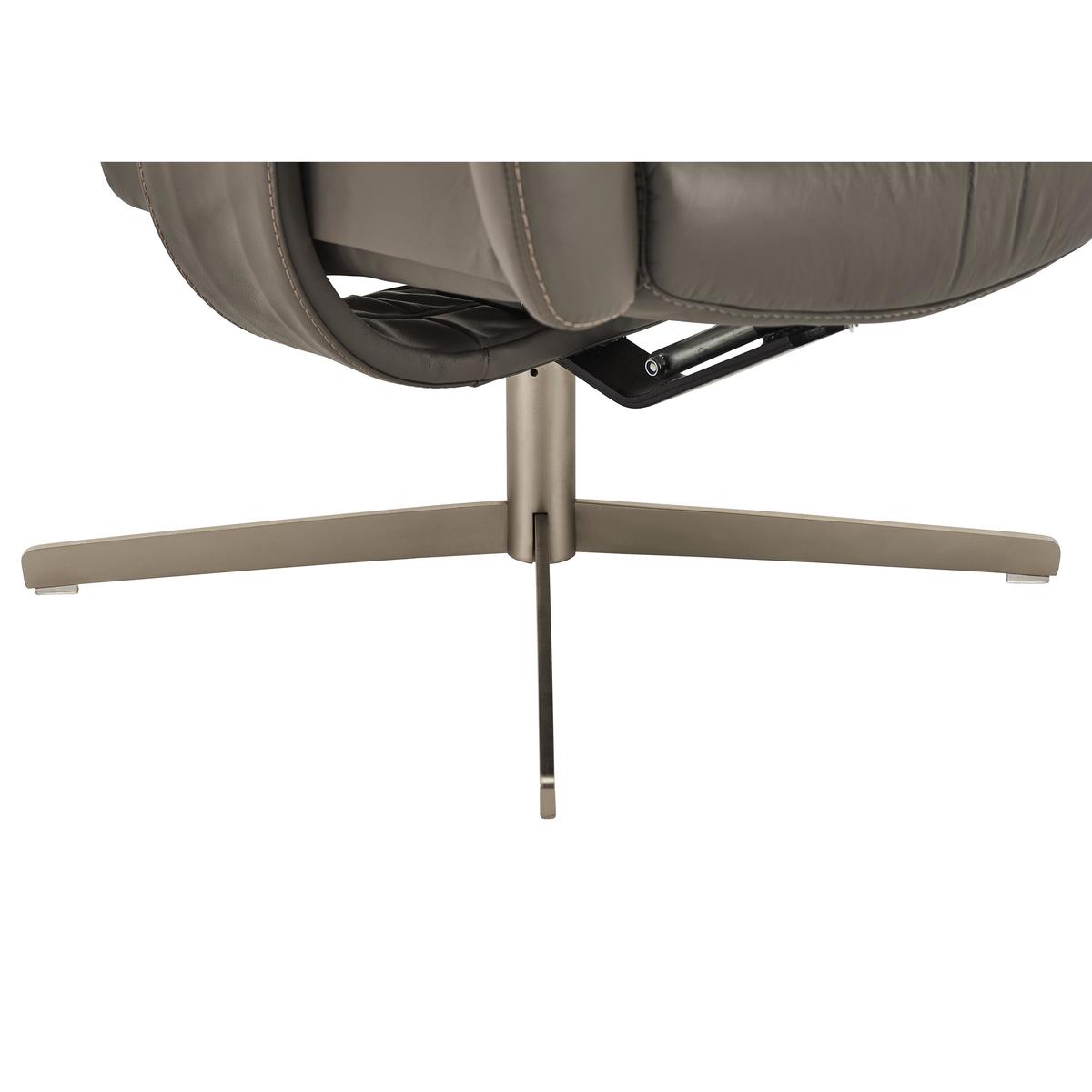 World of Leather - Shades Leather Swivel Recliner Armchair - Beige – image 7