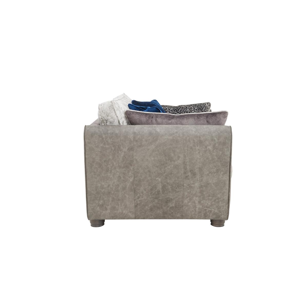 Inspiration Classic Back Snuggler Armchair with Studs - Grey - By Furniture Village – image 5