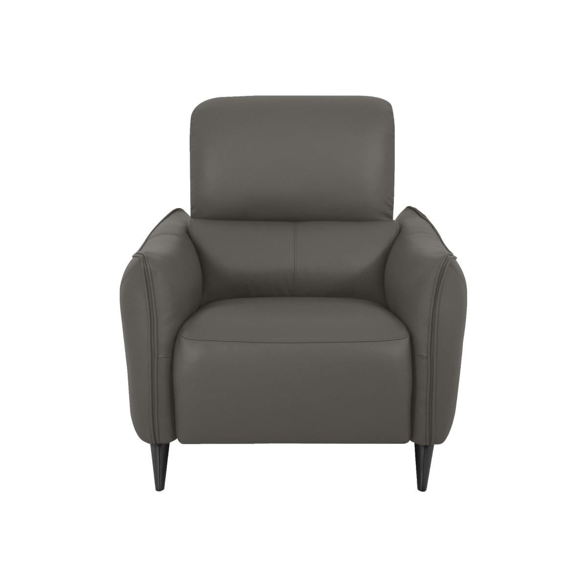 Domicil - Maddox Leather Chair - NP Elephant Grey