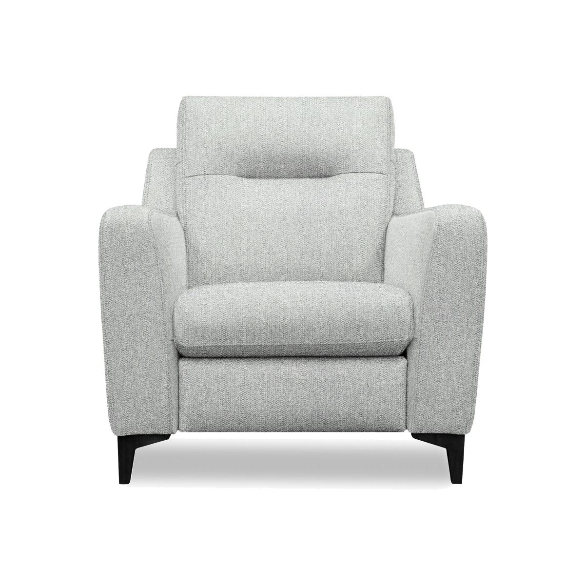 G Plan - Arlo Fabric Chair - Swift Cygnet with Ebony Feet