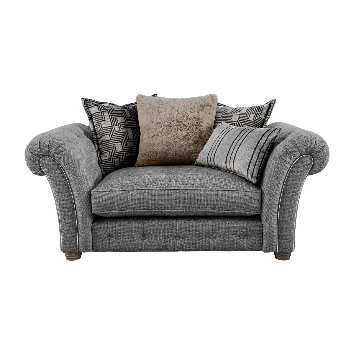 Oyster Bay Fabric Scatterback Snuggler - Grey – image 1