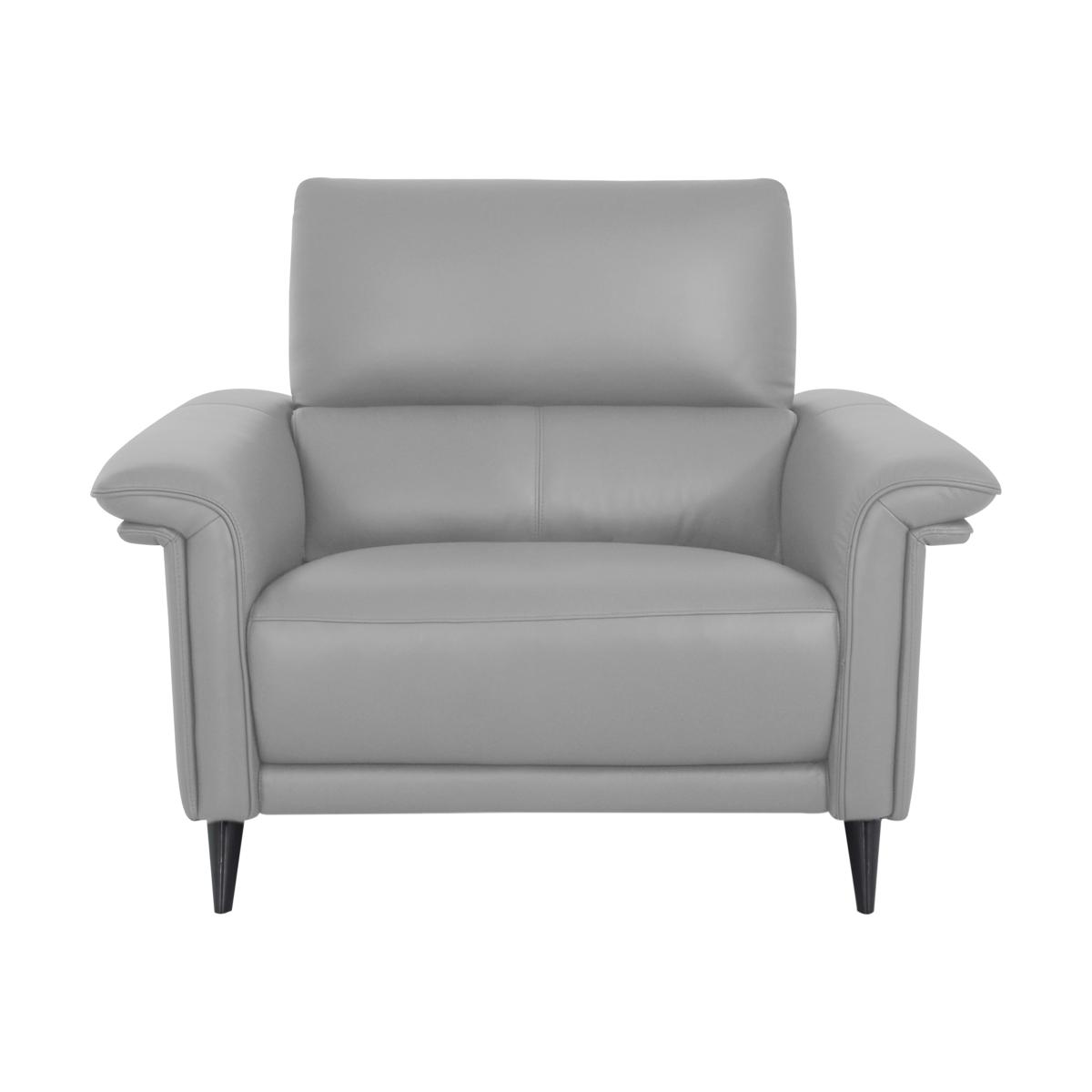 Domicil - Huxley Leather Chair - NN Light Grey