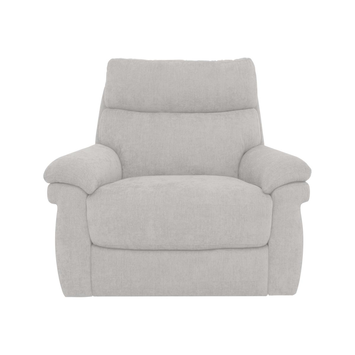 Comfort Story - Serene Fabric Power Recliner Chair with Headrest and Power Lumbar - R23 Silver Grey
