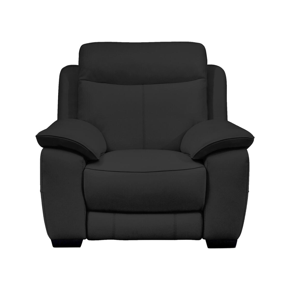 Starlight Express Leather Power Recliner Armchair - Black- World of Leather