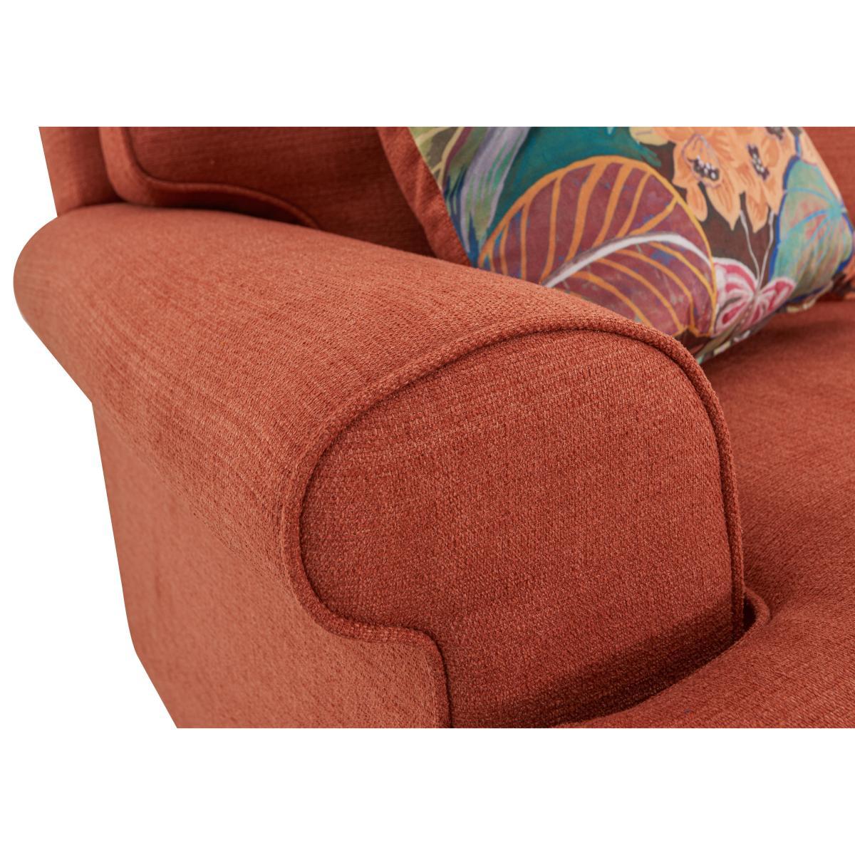 The Botanical Collection Paradiso Fabric Plain Armchair - Red – image 3