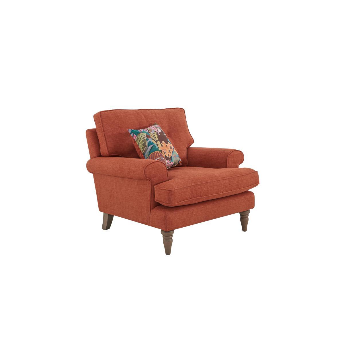The Botanical Collection Paradiso Fabric Plain Armchair - Red – image 5