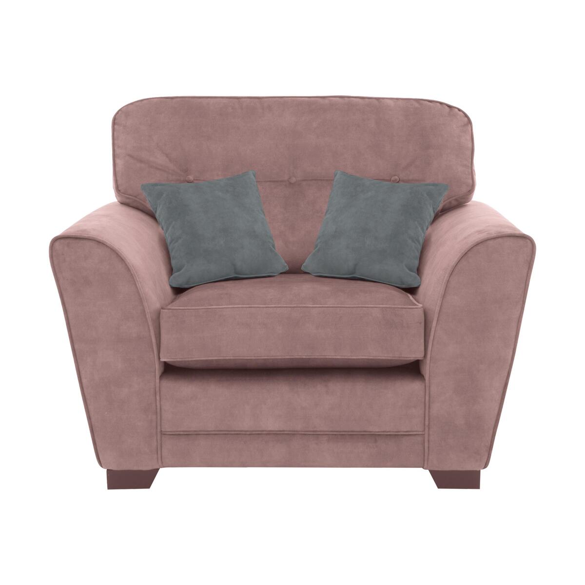 Nelly Fabric Snuggler Armchair - Pink – image 1