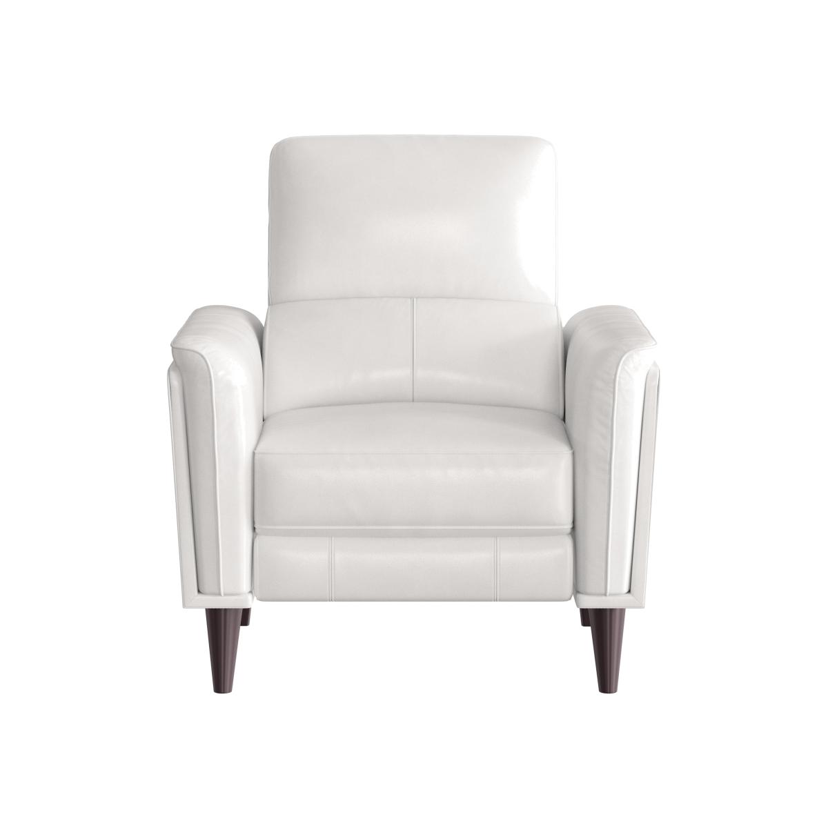 Compact Collection Klein BV Leather Power Recliner Chair with Telescopic Headrest - BV Star White