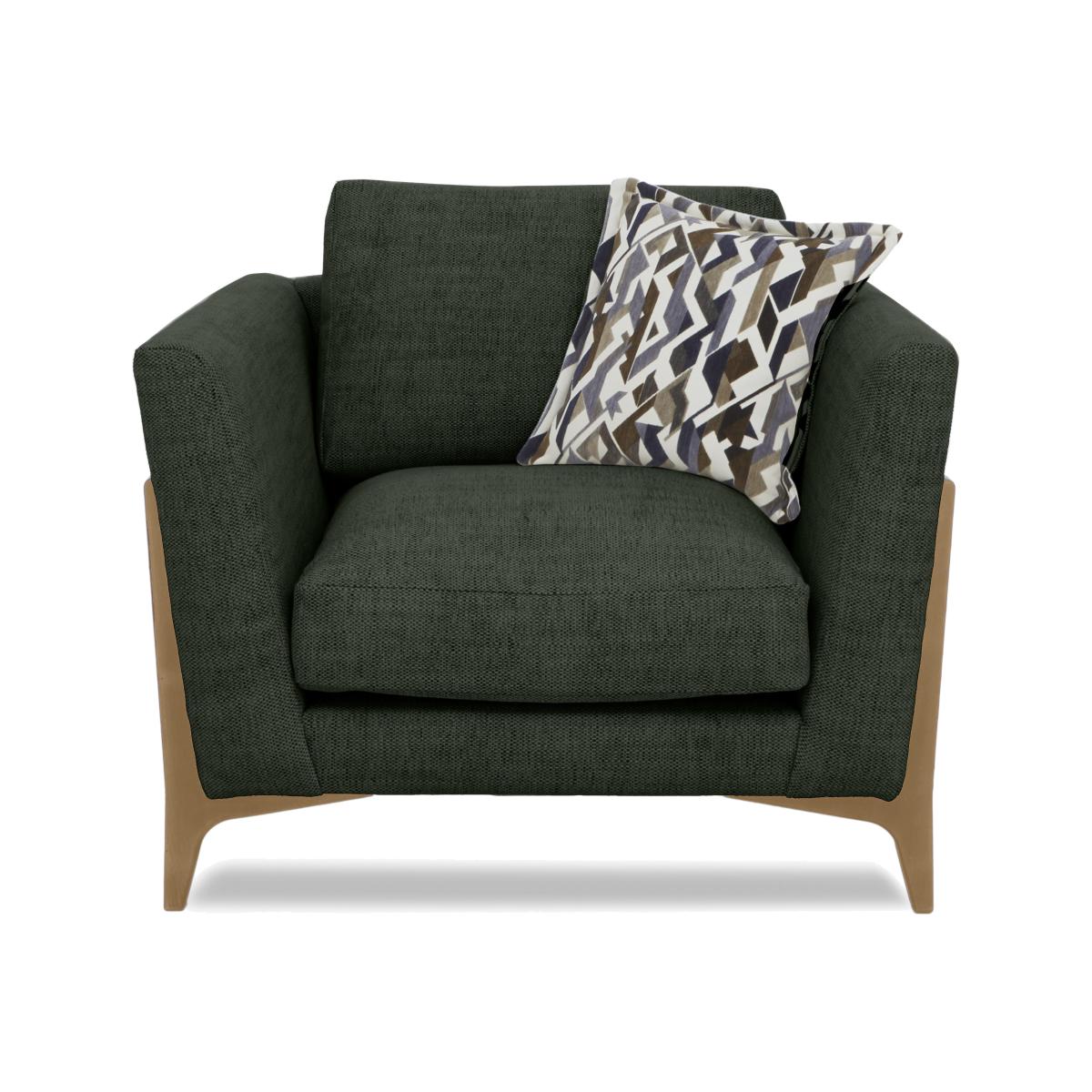 Iris Fabric Chair - Elara Forest Mo Ft