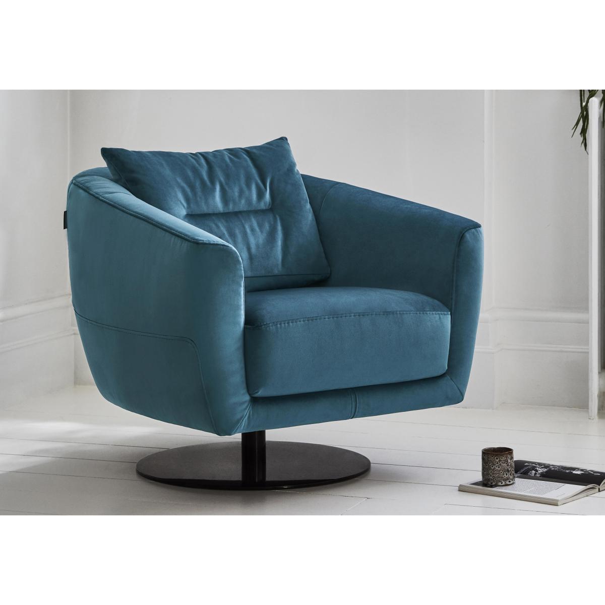 Nicoletti - Mimmo Fabric Swivel Chair - Grey – image 2