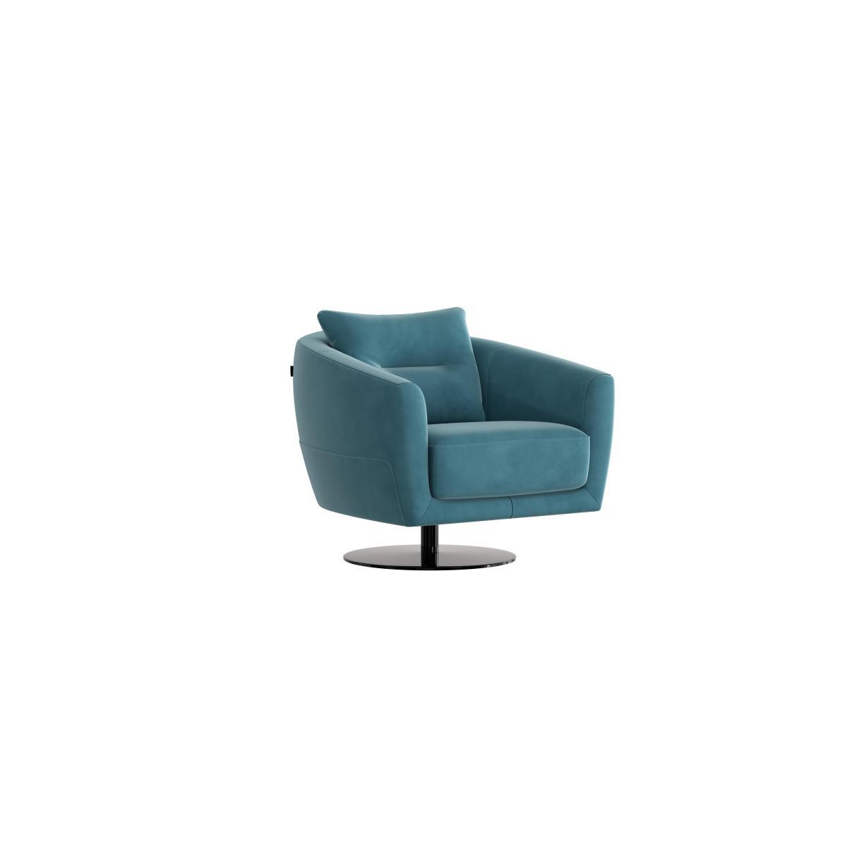 Nicoletti - Mimmo Fabric Swivel Chair - Grey – image 3