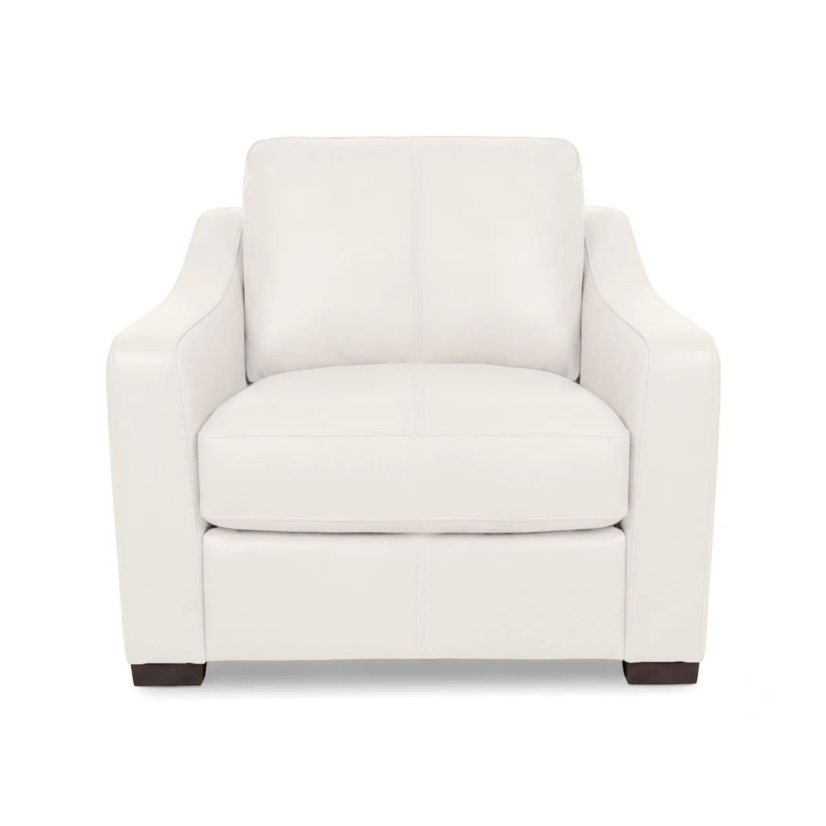 World of Leather - Nap Leather Snuggler Chair - Star White - Sofas and Armchairs - In Time for Christmas – image 1