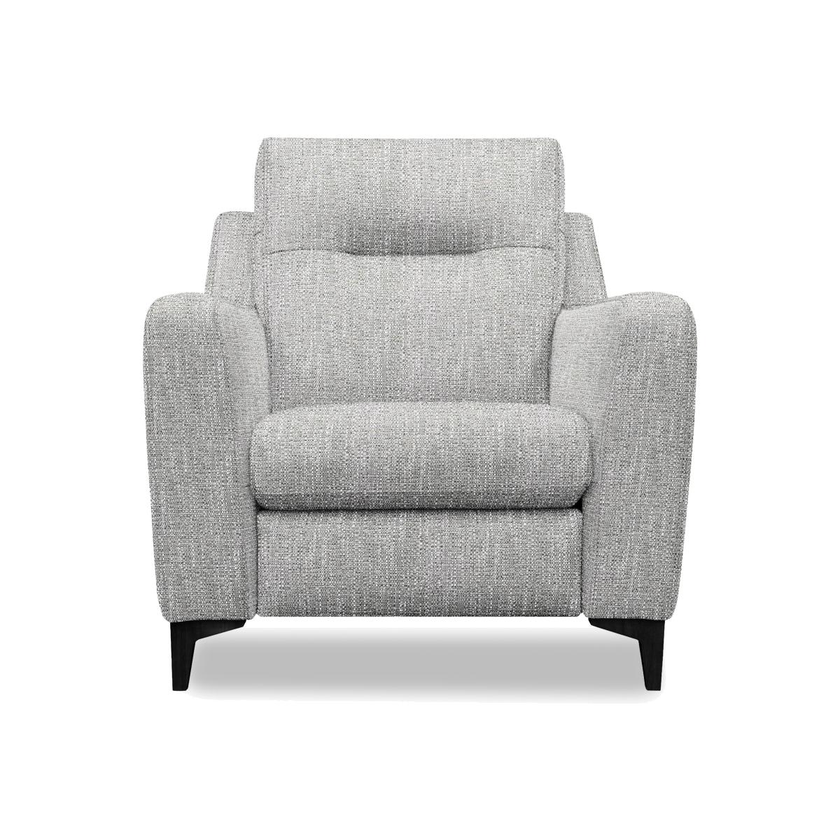 G Plan - Arlo Fabric Chair - Libby Cloud with Ebony Feet