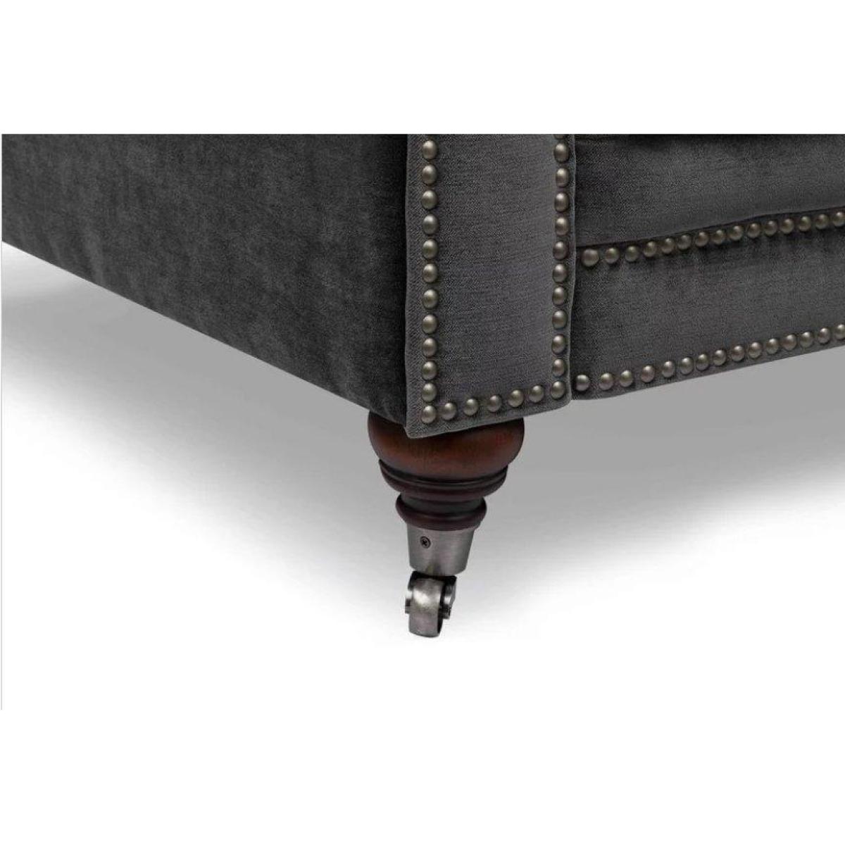 Walter Fabric Chesterfield Chair – image 3