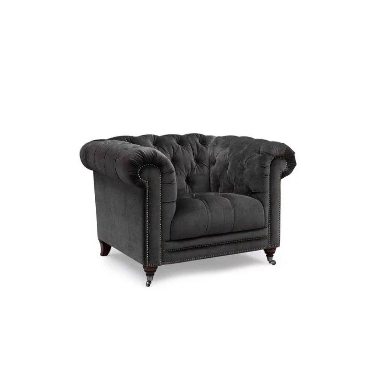 Walter Fabric Chesterfield Chair – image 4