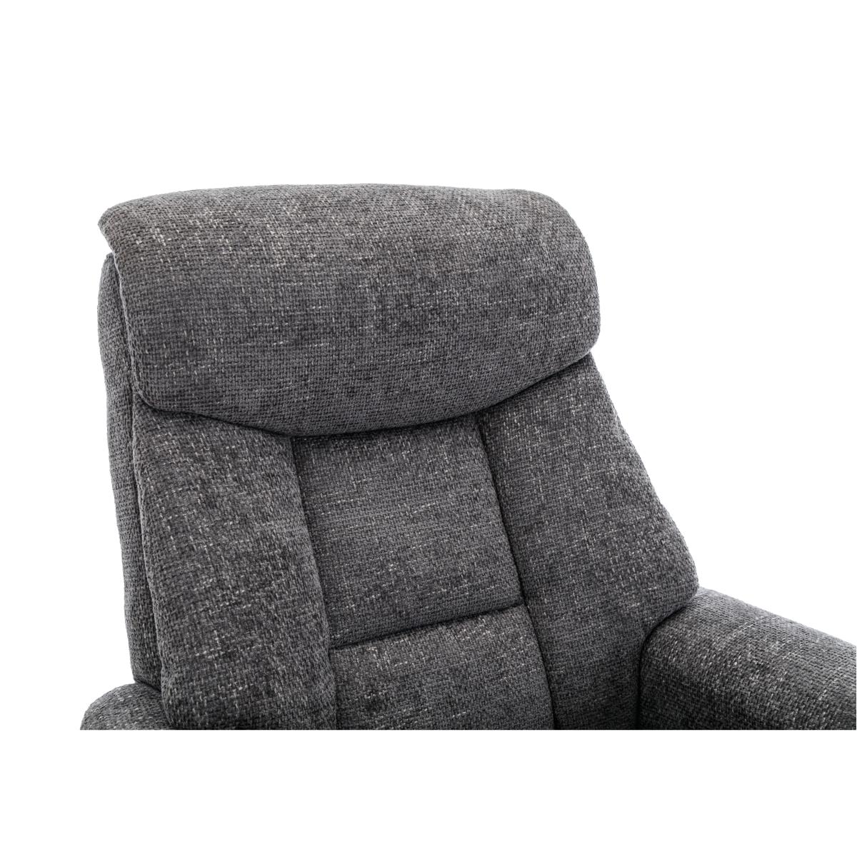Bruges Fabric Swivel Chair and Footstool - Lisbon Teal – image 7