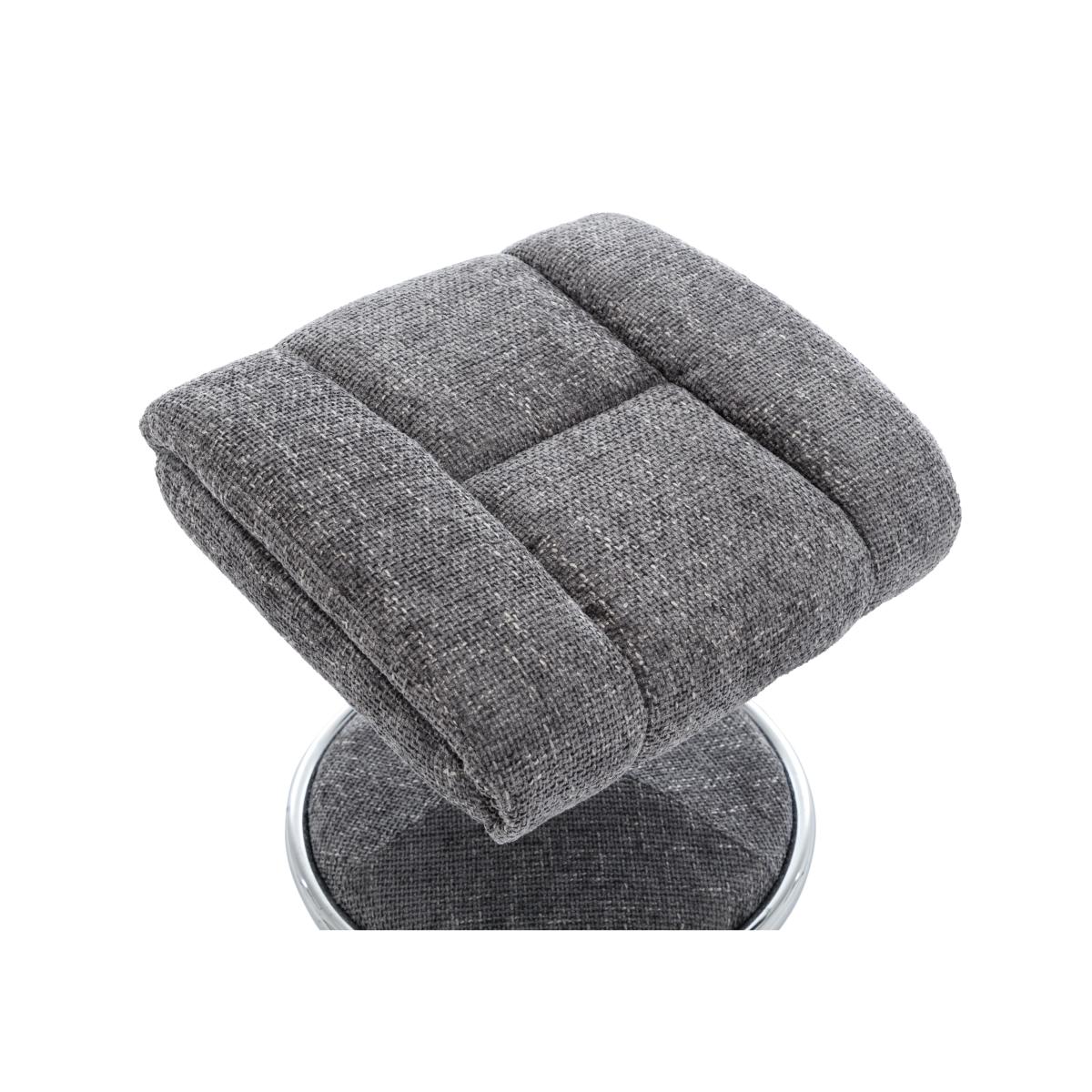 Bruges Fabric Swivel Chair and Footstool - Lisbon Teal – image 10