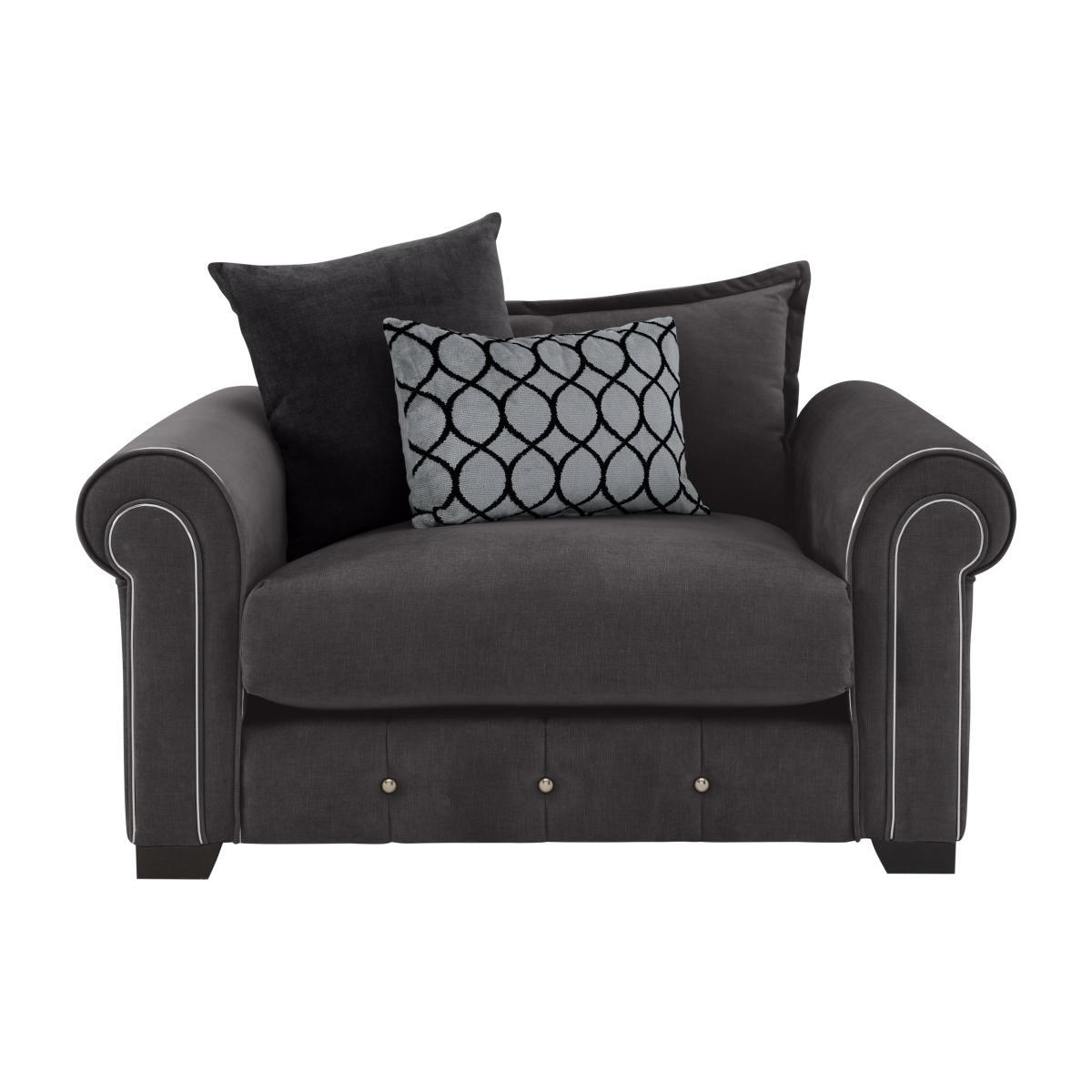 Alexander and James - Sumptuous Fabric Snuggler Chair – image 1