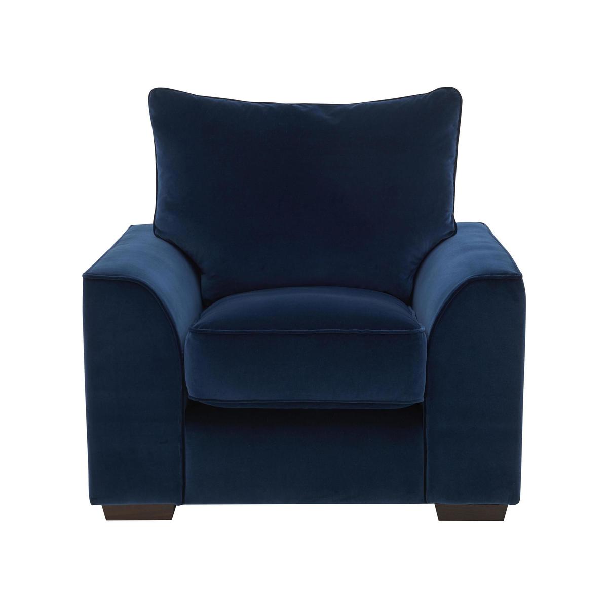 Collins and Hayes - Jarvis Fabric Armchair - Blue – image 1