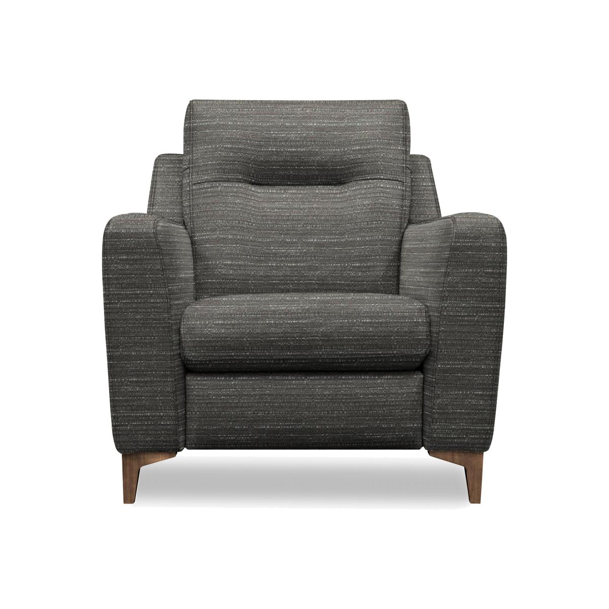 G Plan - Arlo Fabric Chair - Victoria Slate with Walnut Feet