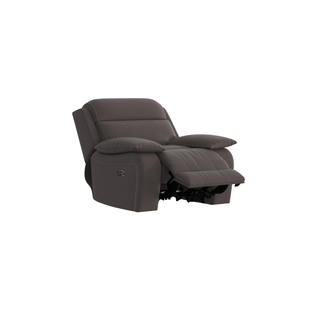 Moreno Fabric Recliner Armchair - Brown – image 4