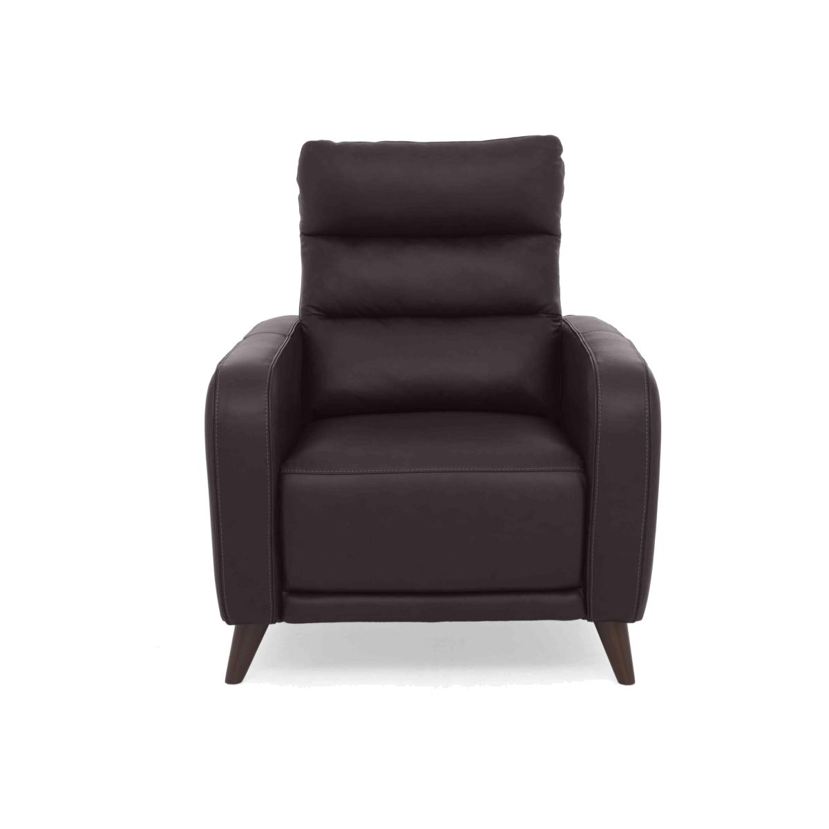 Quinn Leather Chair with Power Recliner - Starry Grey – image 1