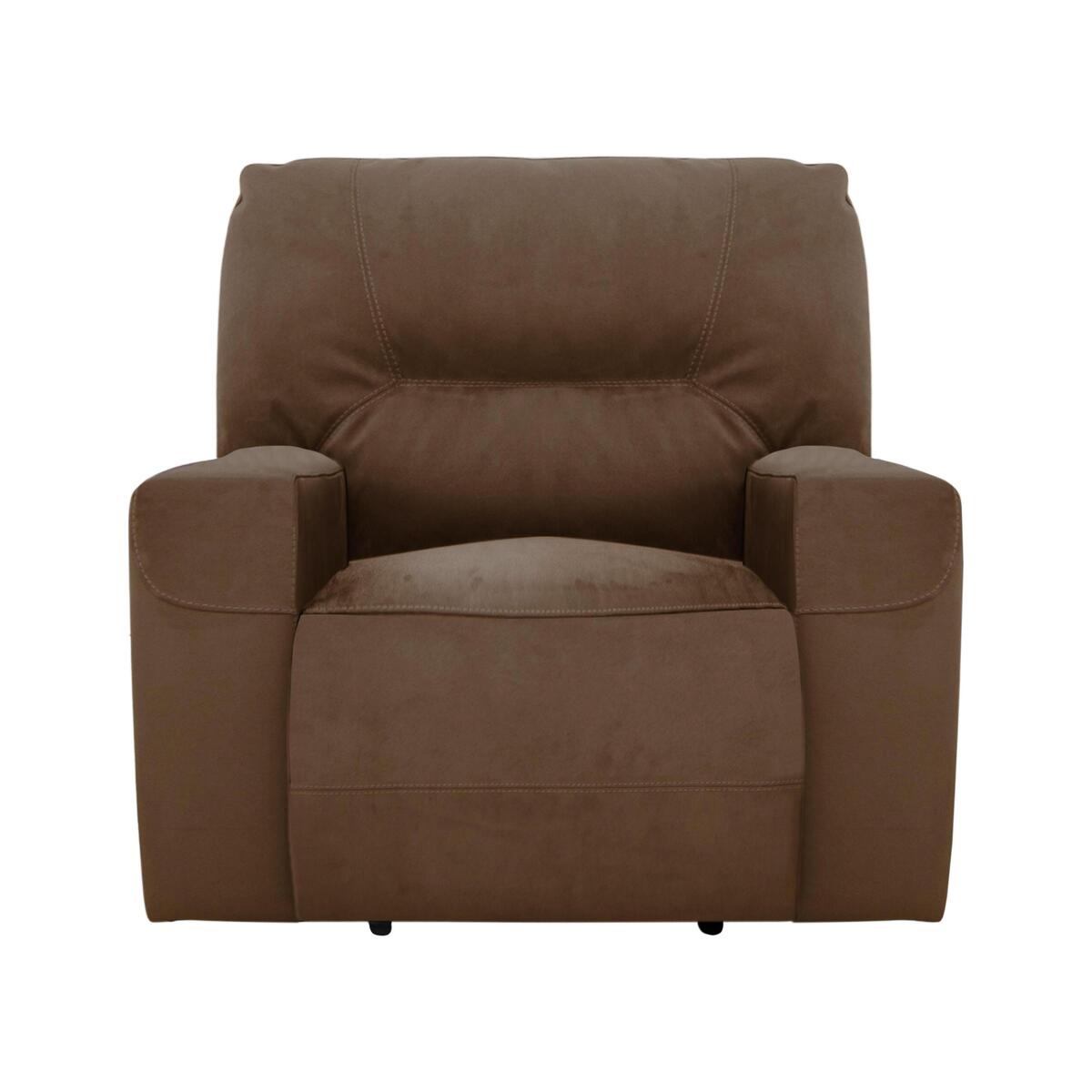 Eden Fabric Manual Recliner Armchair - Beige