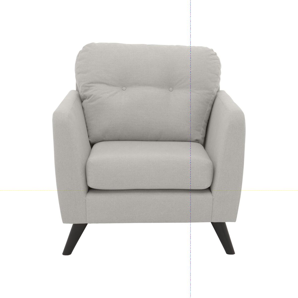 Bear Road Fabric Armchair - Silver – image 1