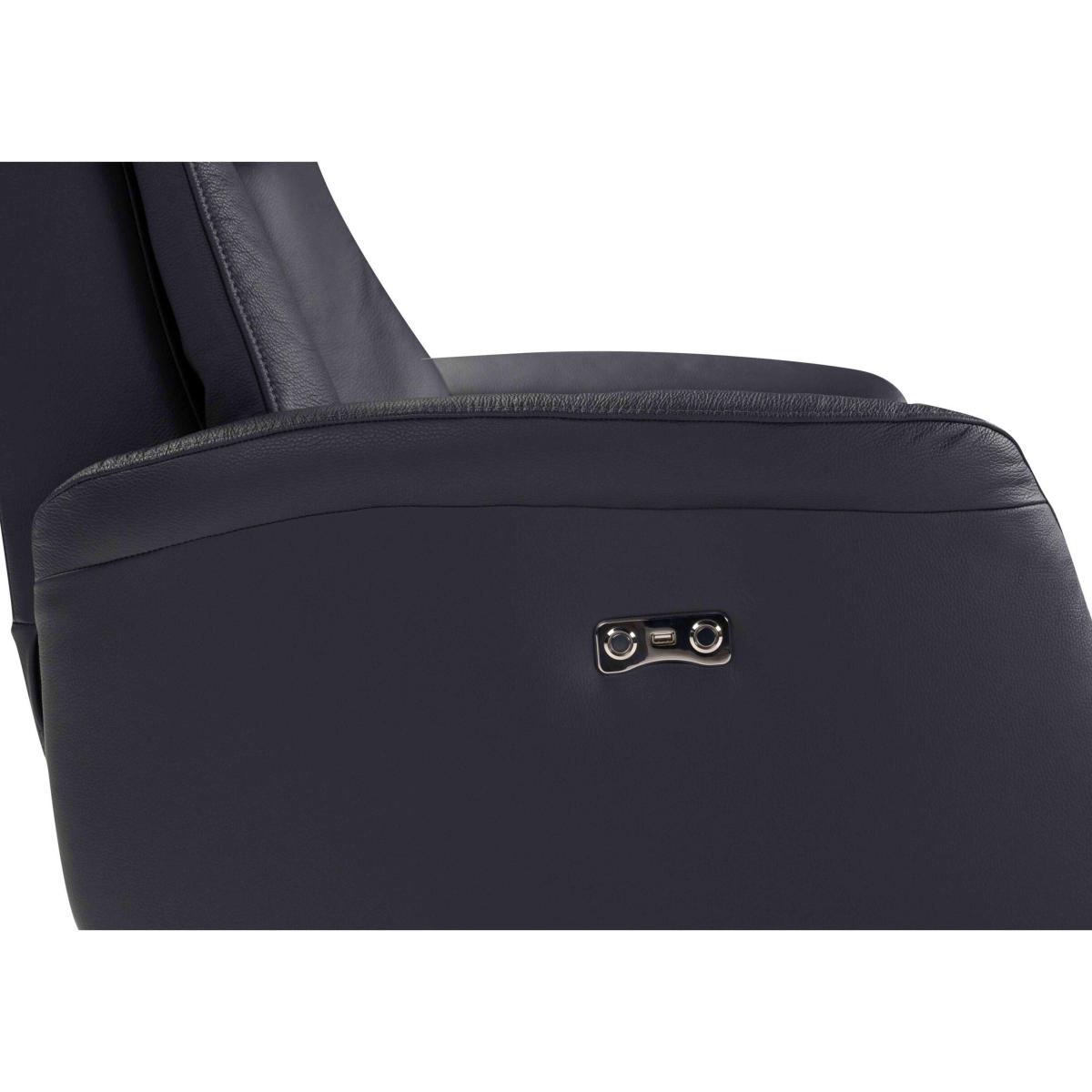 Nicoletti - Tricolour Carlo Leather Swivel Battery Recliner Chair – image 4