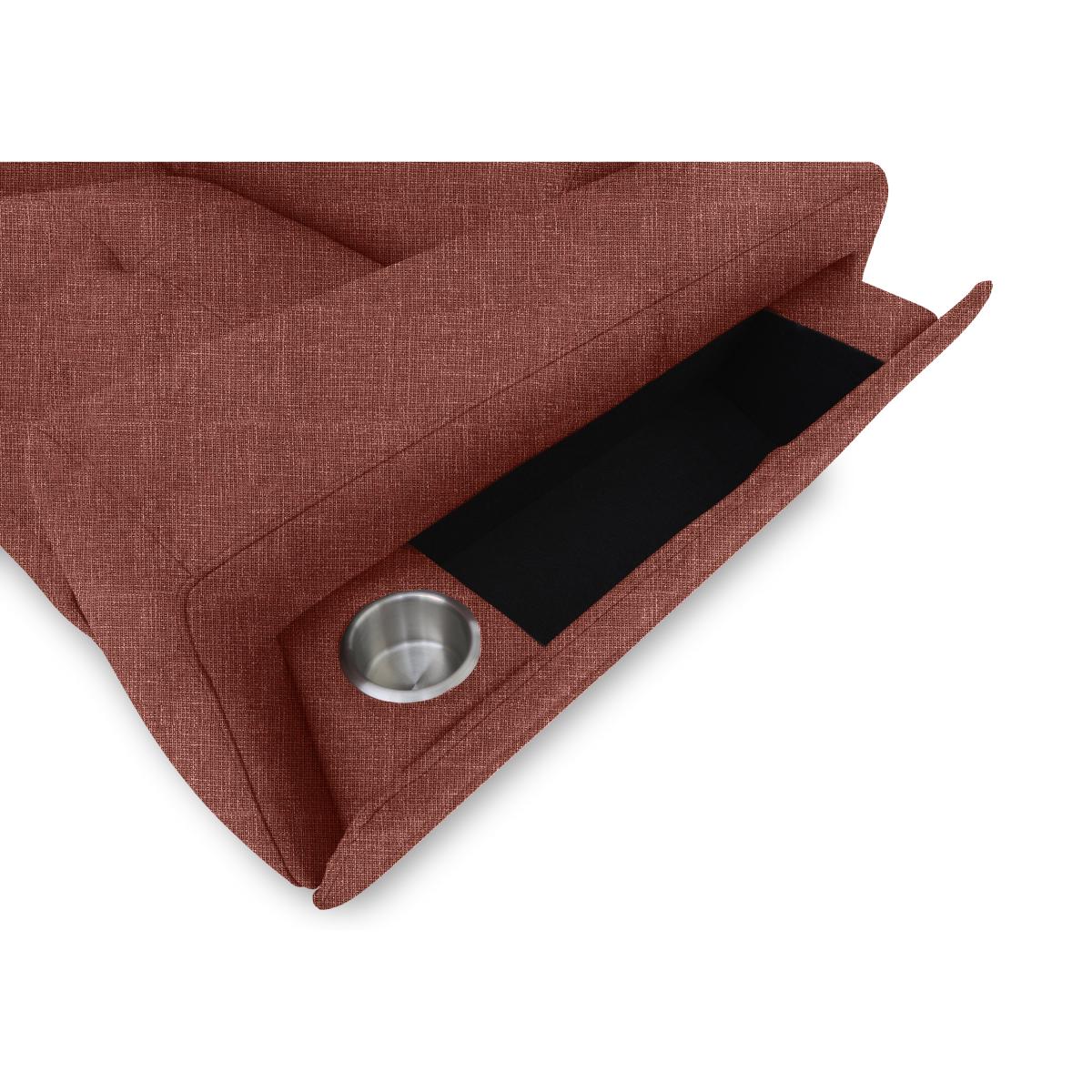 Action Fabric Armchair with Manual Storage Arm - Marble Sand – image 4