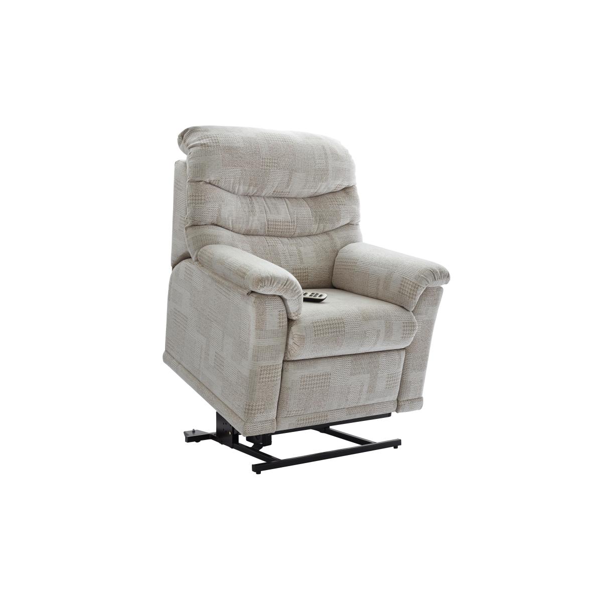 G Plan - Malvern Fabric Rise and Recline Armchair - Kampala Beige – image 3