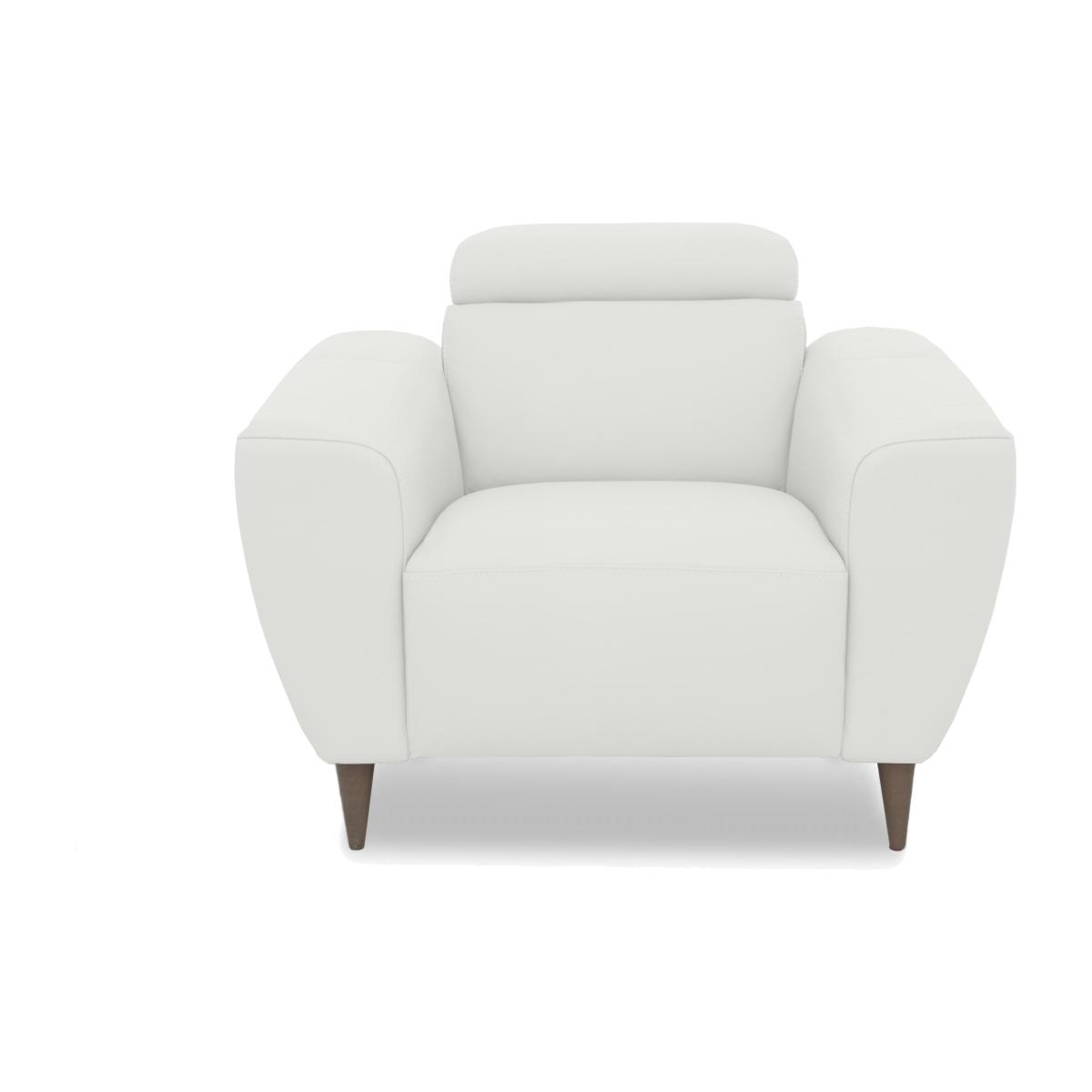 Nicoletti Italia - Milano Leather Power Recliner Chair - Torello Bianco Puro