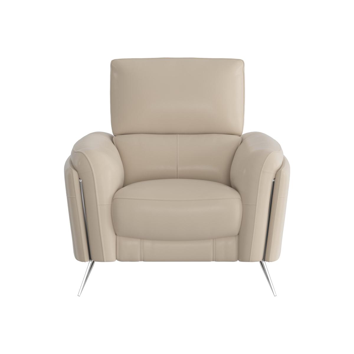 Amarilla Leather Armchair - Grey- World of Leather – image 1