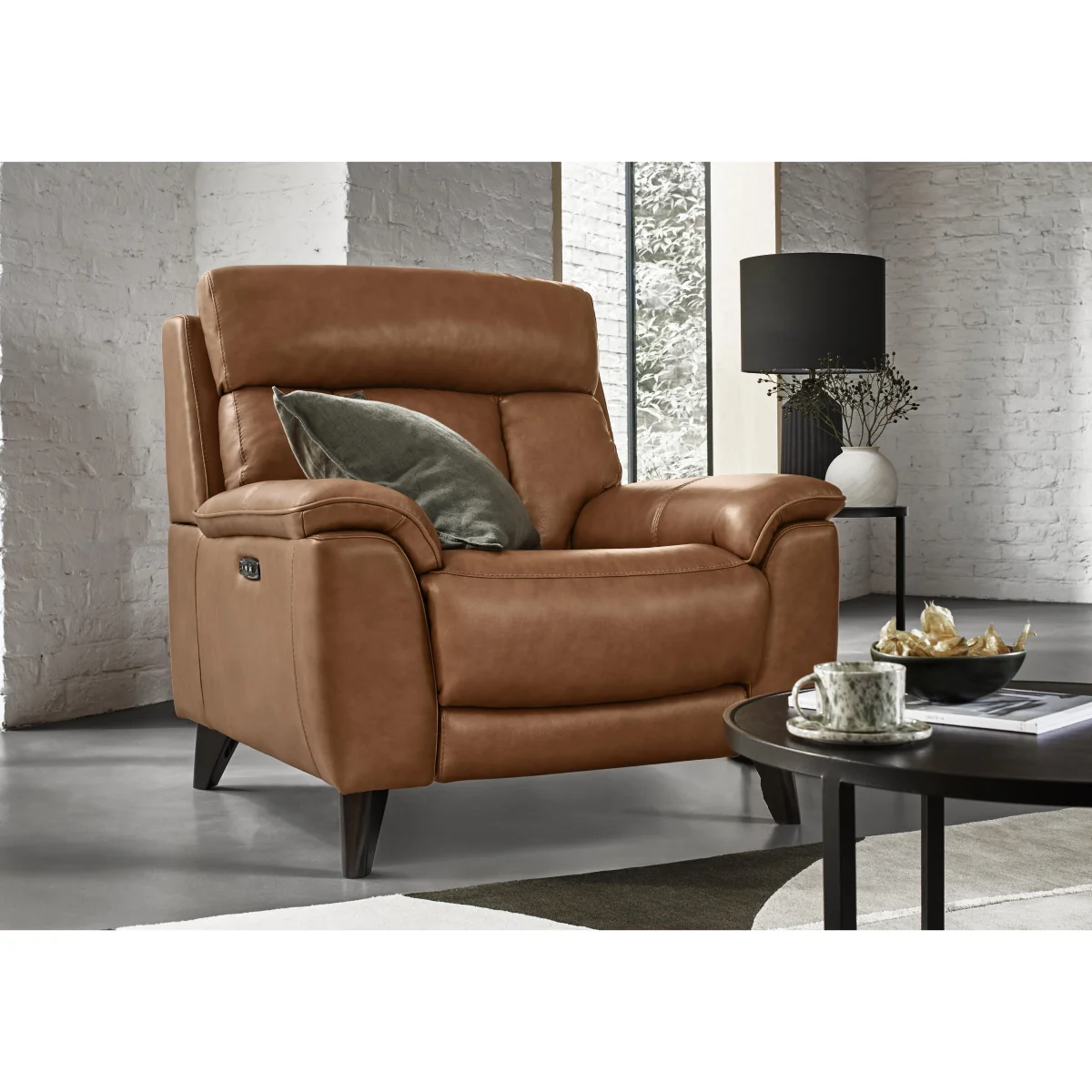 World of Leather - Dreamer Leather Armchair - BV Star White – image 3