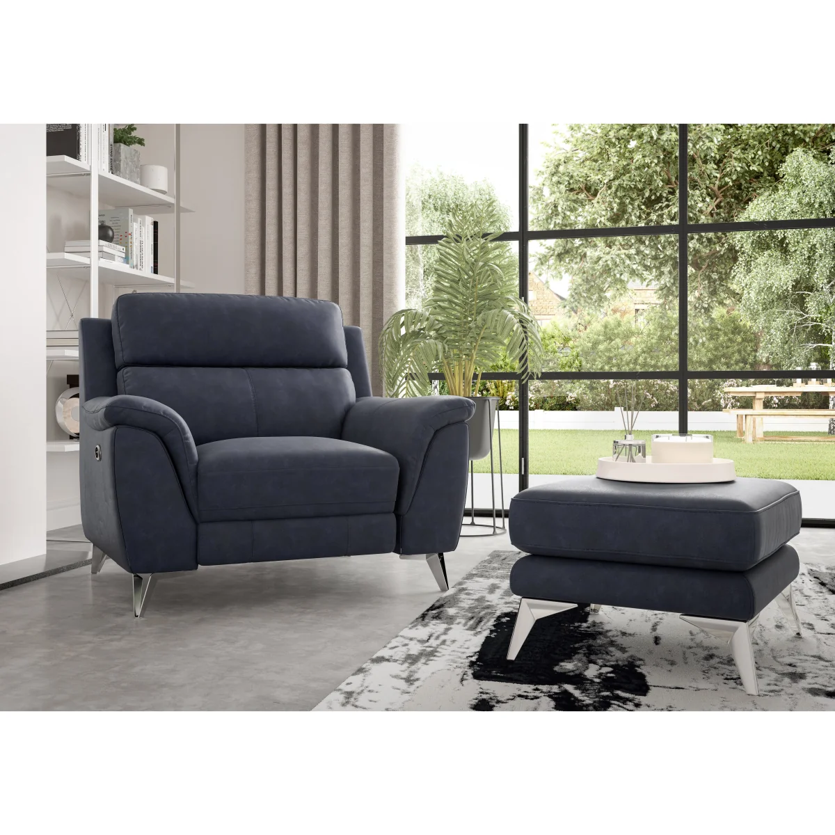 Contempo Fabric Armchair - R27 Pewter – image 2