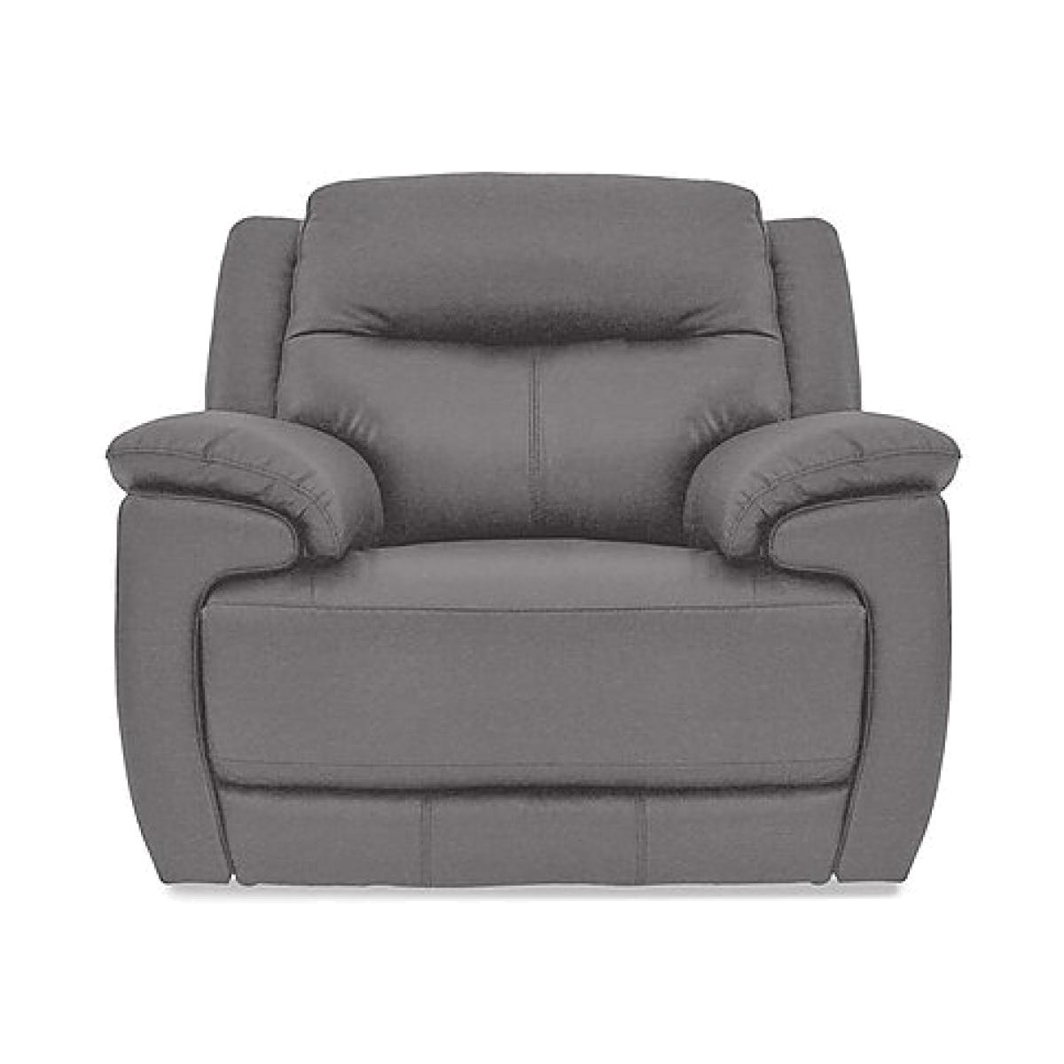 Touch Fabric Armchair with Manual Recliner - Charcoal Gray