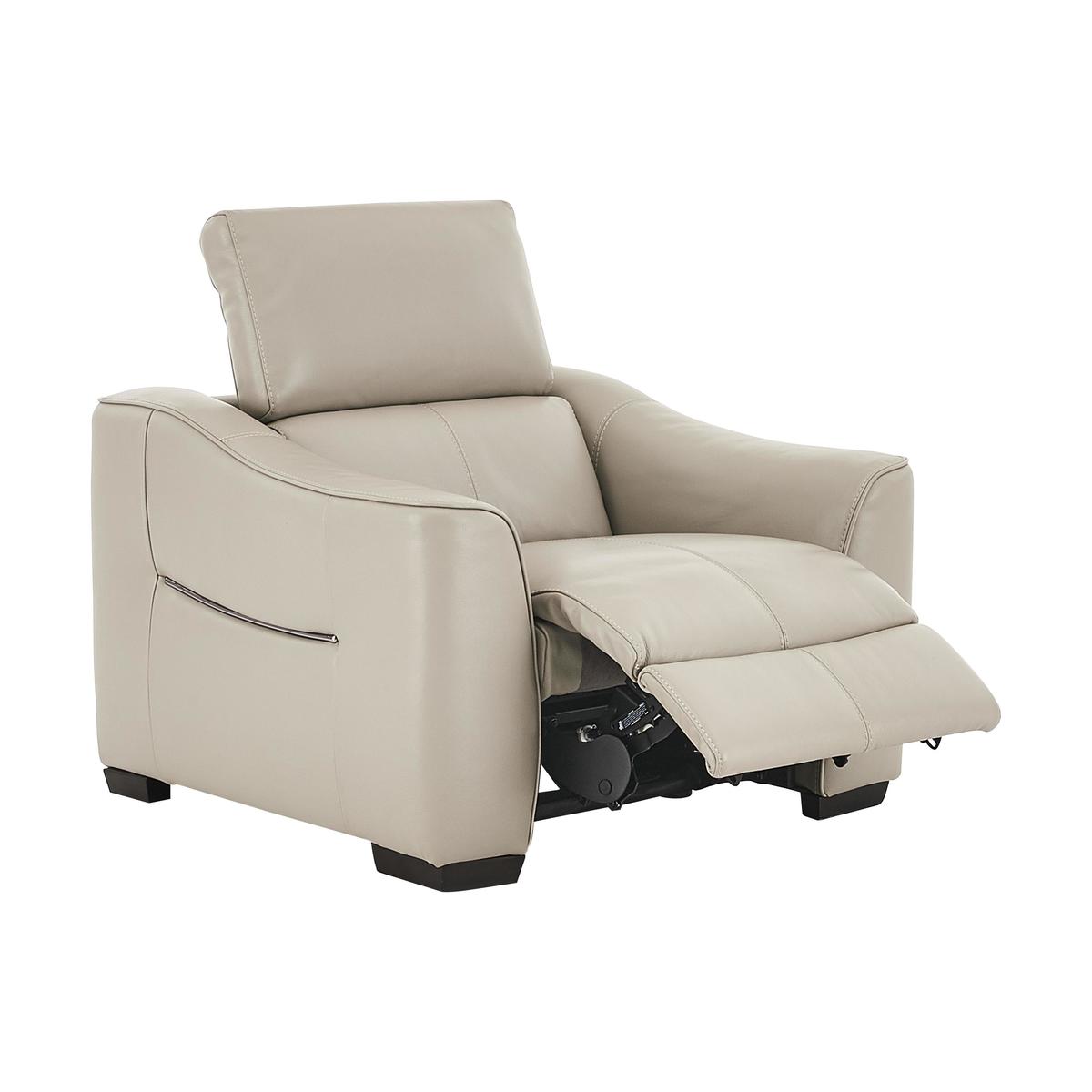 Elixir Leather Armchair - Only One Left! - Grey - By Furniture Village – image 2